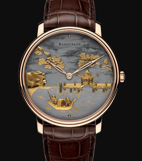 Review Blancpain Métiers d'Art Watches for sale Blancpain Damasquinée Replica Watch Cheap Price 6615 3612 55B